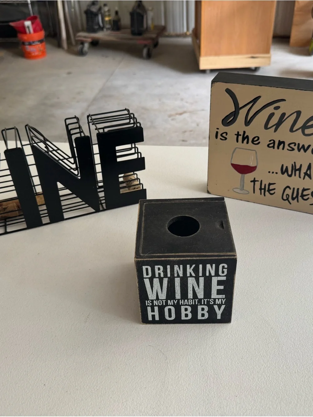 Black Wine Hobby Decor